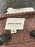 Pink Rose Brown Pullover Sweater Size M - photo 7
