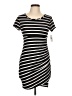 Moa Moa Stripes Black Casual Dress Size L - photo 1