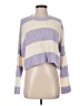 Jessica Simpson 100% Acrylic Stripes Purple Pullover Sweater Size S - photo 1