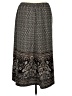 Two Twenty Paisley Brown Gray Casual Skirt Size XL - photo 2