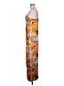 Shein Print Orange Cocktail Dress Size 12 - photo 5