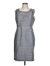 Anne Klein 100% Polyester Houndstooth Gray Casual Dress Size 12 - photo 1