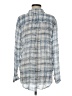 Cloth & Stone 100% Rayon Plaid Blue Long Sleeve Blouse Size M - photo 2