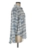 Cloth & Stone 100% Rayon Plaid Blue Long Sleeve Blouse Size M - photo 4