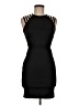 Bebe Solid Black Cocktail Dress Size M - photo 1