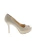 Nine West Gold Heels Size 8 1/2 - photo 1