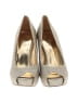 Nine West Gold Heels Size 8 1/2 - photo 2