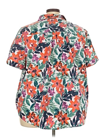 Roaman's Short Sleeve Button-Down Shirt (view 2)