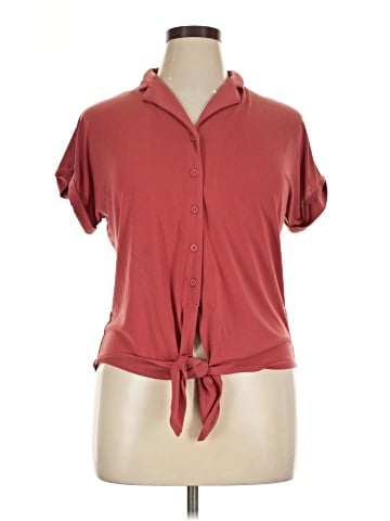 Adrianna Papell Short Sleeve Blouse (view 1)
