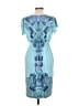 Apt. 9 Paisley Blue Casual Dress Size M - photo 2