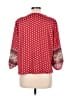 West Kei 100% Polyester Red 3/4 Sleeve Blouse Size M - photo 2