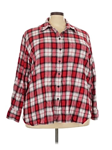 Lane Bryant Long Sleeve Button-Down Shirt (view 1)