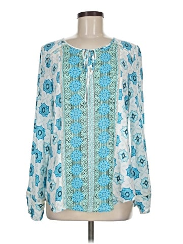 Great Northwest Indigo Long Sleeve Blouse (view 1)