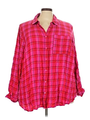 Lane Bryant Long Sleeve Button-Down Shirt (view 1)