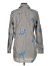 Calvin Klein 100% Cotton Floral Gray Long Sleeve Button-Down Shirt Size L - photo 2
