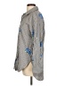 Calvin Klein 100% Cotton Floral Gray Long Sleeve Button-Down Shirt Size L - photo 5