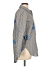Calvin Klein 100% Cotton Floral Gray Long Sleeve Button-Down Shirt Size L - photo 4