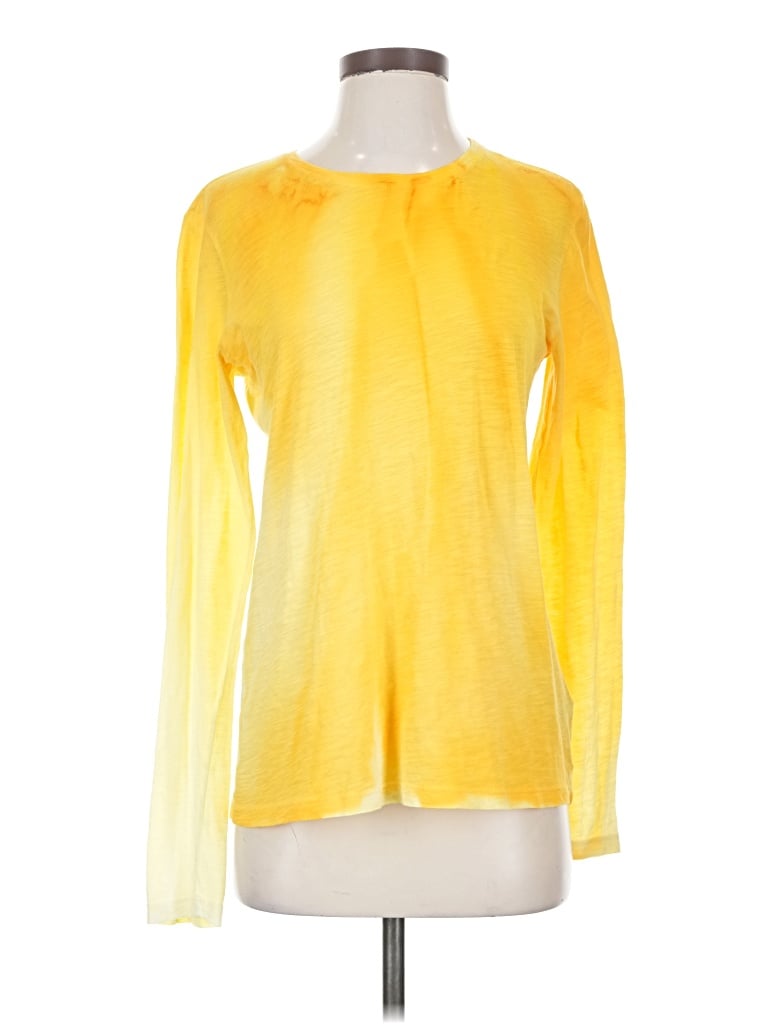 Pre-owned Proenza Schouler Long Sleeve T-shirt In Yellow