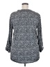 Cocomo Chevron-herringbone Gray 3/4 Sleeve Blouse Size 2X - photo 2