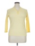Talbots 100% Pima Cotton Yellow 3/4 Sleeve Top Size XL - photo 1