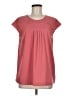 Soft Surroundings 100% Polyester Pink Short Sleeve Blouse Size M - photo 1