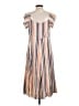 Leith 100% Rayon Stripes Tan Casual Dress Size L - photo 2