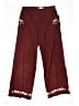 Mini Boden Hearts Burgundy Casual Pants Size 13 - 14 - photo 1