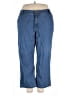 Woman Within 100% Cotton Blue Jeans Size 28W Petite - photo 1