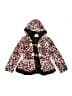 Little Lass Animal Print Burgundy Coat Size 6 - photo 1