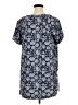 J.Jill Floral Blue Short Sleeve Henley Size XL (tall) - photo 2