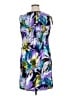 Perceptions Print Purple Casual Dress Size 16 - photo 2