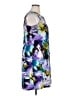 Perceptions Print Purple Casual Dress Size 16 - photo 4