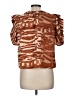 Ulla Johnson 100% Silk Brown Short Sleeve Silk Top Size 6 - photo 2