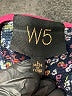 W5 100% Polyester Floral Blue Short Sleeve T-Shirt Size L - photo 7