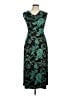 Connected Apparel Paisley Teal Cocktail Dress Size 6 - photo 1