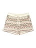 Natural Reflections Chevron-herringbone Ivory Shorts Size S - photo 1