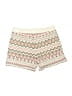 Natural Reflections Chevron-herringbone Ivory Shorts Size S - photo 2
