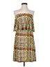 Veronica M. Print Green Casual Dress Size S - photo 1