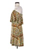 Veronica M. Print Green Casual Dress Size S - photo 5