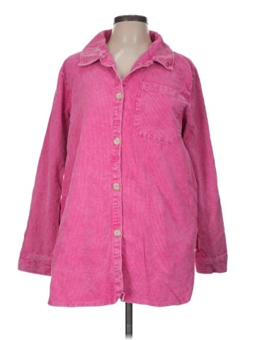 Assorted Brands 3/4 Sleeve Button-Down Shirt (view 1)