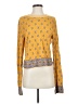 Free People Paisley Yellow Pullover Sweater Size S - photo 1
