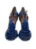 Miz Mooz 100% Leather Blue Heels Size 10 - photo 2