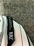 Zara Stripes Silver 3/4 Sleeve Blouse Size M - photo 4