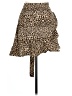 Audrey 3+1 100% Polyester Animal Print Brown Tan Casual Skirt Size L - photo 1