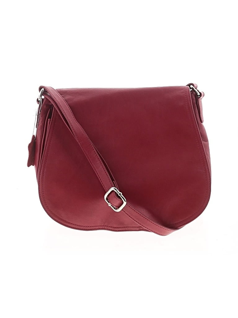Pre-owned Giani Bernini Crossbody Bag In Burgundy