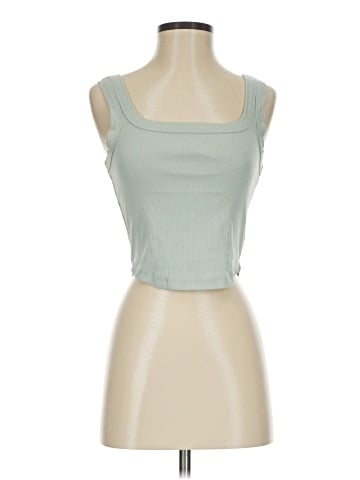 Madewell The Tailored Crop Tank in Sleekhold (view 1)