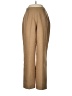 Larry Levine 100% Polyester Chevron-herringbone Tan Dress Pants Size 8 Petite - photo 1
