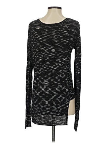 BCBGMAXAZRIA Long Sleeve Silk Top (view 2)
