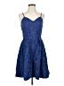 Buttons 100% Polyester Blue Cocktail Dress Size S - photo 1