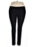 Ambiance Apparel Solid Black Active Pants Size 2X - photo 1